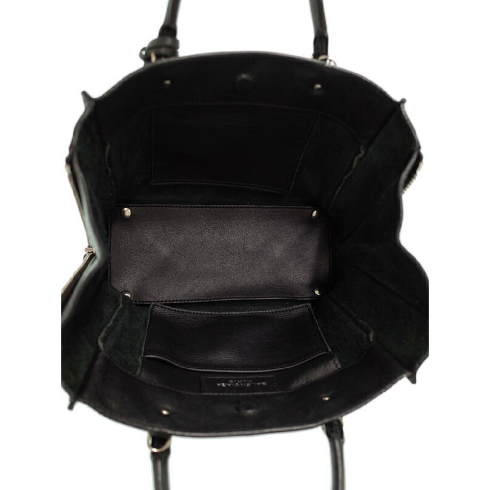 BALENCIAGA Paper Zip Around Shoulder Bag Black - Picture 3 of 9